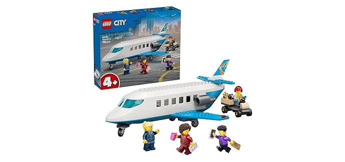 Amazon: LEGO® City L'Avion de Tourisme (60492) à 20,99€ (au lieu de 23,50€)