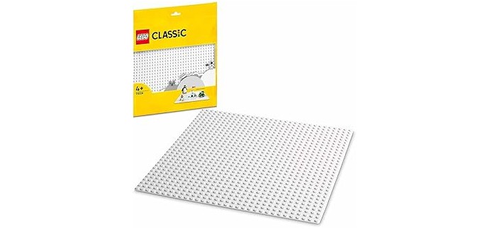 Amazon: LEGO® Classic Plaque de construction blanche 32x32 (11026) à 7,79€