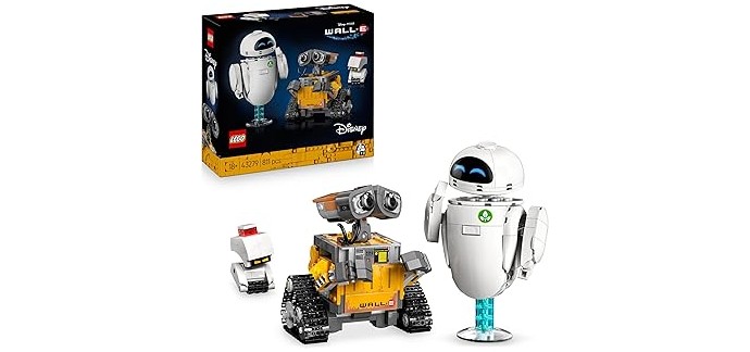Amazon: LEGO® Disney et Pixar Wall-E et Eve (43279) à 48,99€ (au lieu de 53,89€)