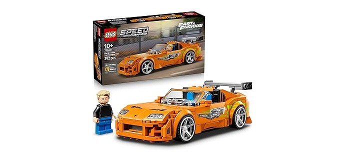Amazon: LEGO® Speed Champions Toyota Supra MK4 (77260) à 19,99€ (au lieu de 22,99€)