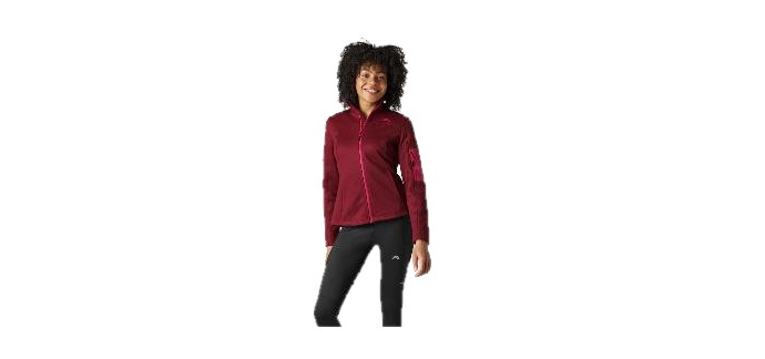 LIDL: CRIVIT Veste polaire femme - 100% polyester recyclé, col montant à 9,99€ (au lieu de 14,99€)
