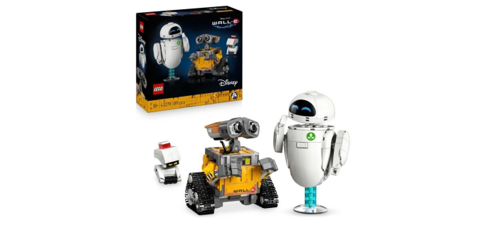 Cdiscount: LEGO 43279 WALL-E et EVE à 38,99€ (au lieu de 69,99€)