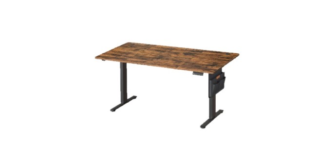 JoyBuy: Bureau électrique réglable en hauteur JOYFURNOS - 4 mémoires, 160x70 cm à 109,98€