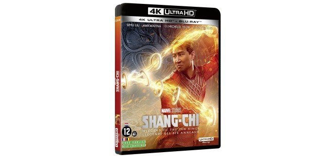 Amazon: Blu-Ray 4K + Blu-Ray Shang-Chi et la légende des Dix Anneaux à 12,07€ (au lieu de 14,13€)