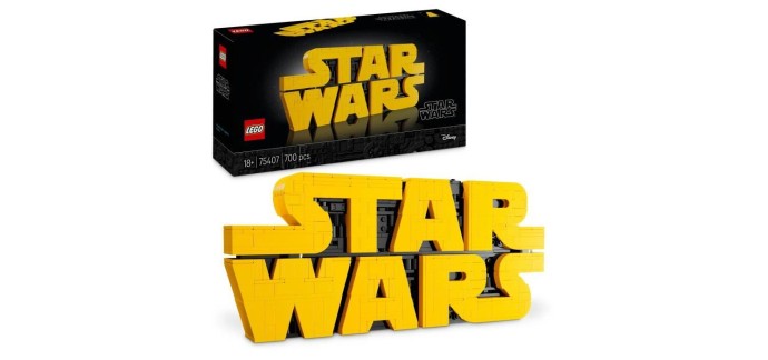 Cdiscount: Lego Star Wars 75407 Logo de Star Wars en briques à 39,99€ (au lieu de 69,99€)