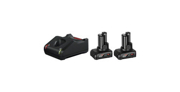 Amazon: Kit chargeur rapide Bosch Professional GAL 12V-40 + 2 batteries GBA 6,0Ah à 113,99€