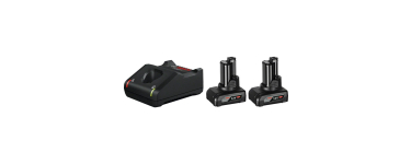 Amazon: Kit chargeur rapide Bosch Professional GAL 12V-40 + 2 batteries GBA 6,0Ah à 113,99€