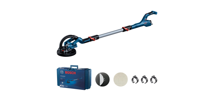 Amazon: Ponceuse plaquiste Bosch Professional GTR 55-225 - 550 W, Ø 215 mm à 235,99€ (au lieu de 299,36€)