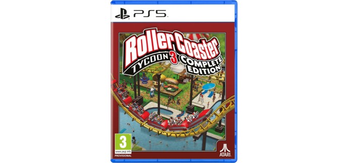 Amazon: RollerCoaster Tycoon 3 Complete Edition (PS5) à 19,99€ (au lieu de 34,99€)
