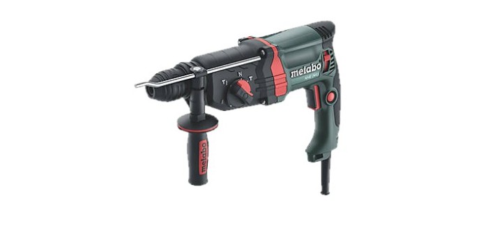 Screwfix: Marteau perforateur burineur Metabo KHE 2445 - 2,4 J, 4800 coups/min à 129,99€ (au lieu de 166,99€)