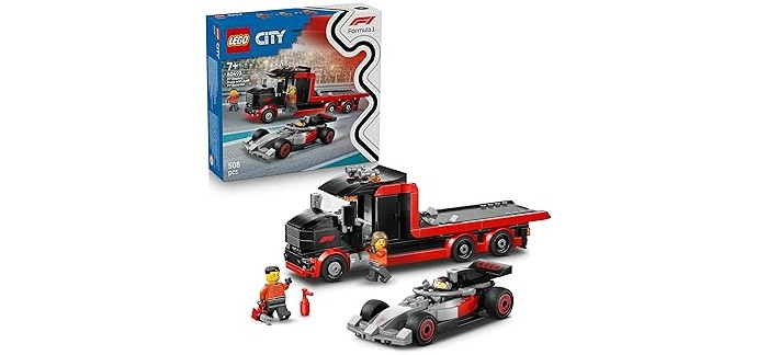 Amazon: LEGO® City F1 Truck with Audi F1 Racing Car (60493) à 30,99€ (au lieu de 34,99€)