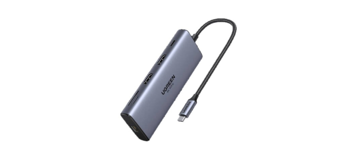 JoyBuy: UGREEN station d'accueil Type-C 2 HDMI + 2 USB-C 3.2 + 1 USB-A + SD/TF à 41,99€ (au lieu de 69,99€)
