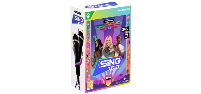 Amazon: Let's Sing 2026 - 2 Mic Pack sur Xbox Series X à 16,99€ (au lieu de 41,06€)