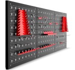 Amazon: Lot de 3 Panneaux Perforés Porte Outils TecTake - Rangement Mural avec Crochets à 33,16€