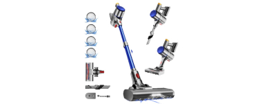 JoyBuy: Aspirateur sans fil Daynee - 45000 Pa, 50 min, 1,6 L, 4 filtres HEPA à 72,99€ (au lieu de 339,99€)