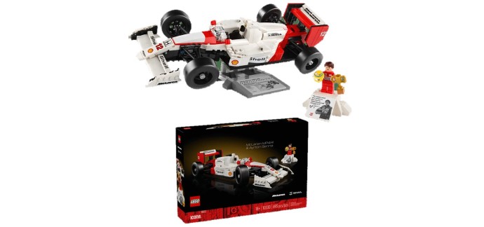 Amazon: LEGO Icons McLaren MP4/4 Senna 10330 à 46,99€ (au lieu de 79,99€)