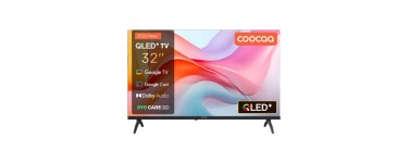 JoyBuy: Coocaa QLED 32 pouces (80 cm) Google TV - HDR10, Dolby Audio, Bluetooth 5.1 à 97,99€