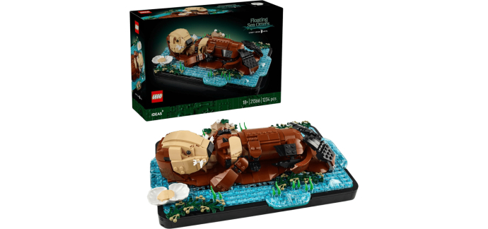Amazon: LEGO 21366 Ideas Les Loutres Câlines à 74,99€ (au lieu de 109,99€)