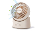JoyBuy: Luxaid Mini ventilateur de bureau - oscillation 60°, 3 vitesses, batterie 1800 mAh à 7,9€
