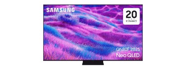 Amazon: TV 55" Samsung QN80F - 4K Ultra HD Neo QLED Mini-LED Smart TV à 549€ (au lieu de 599€)