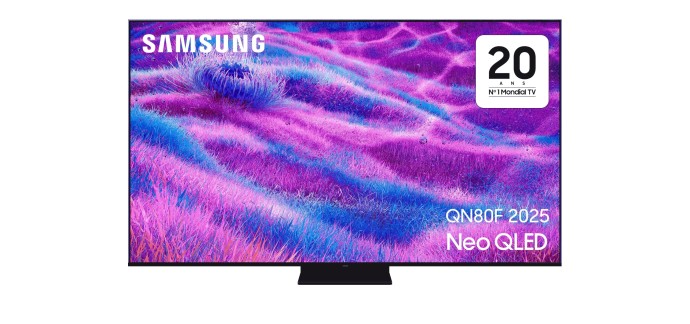 Amazon: TV 55" Samsung QN80F - 4K Ultra HD Neo QLED Mini-LED Smart TV à 549€ (au lieu de 599€)