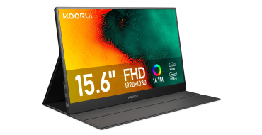 Amazon: Ecran Portable 15.6" Koorui - IPS 1920×1080, FHD, HDMI, USB-C à 59,99€ (au lieu de 84,37€)
