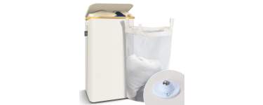 Amazon: Panier à linge pliable Vounot - 100L, avec roulettes à 16,99€ (au lieu de 29,16€)