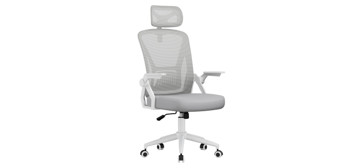 Amazon: Chaise de bureau Naspaluro - Ergonomique, accoudoirs réversibles 90° à 66,99€ (au lieu de 85,99€)