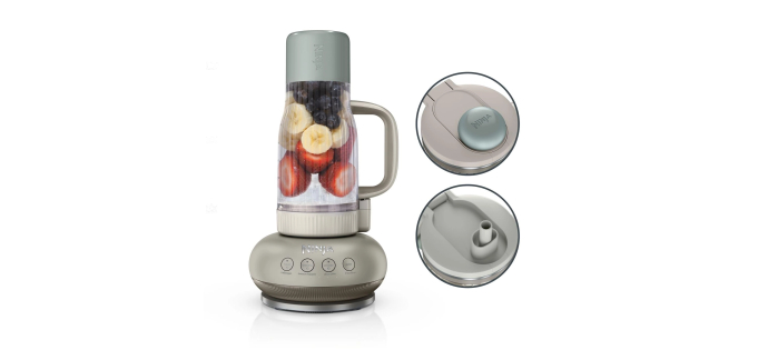 Amazon: Blender Ninja BlendBoss avec mug portatif DB351EUST - Beige et Bleu à 99,99€ (au lieu de 129,97€)
