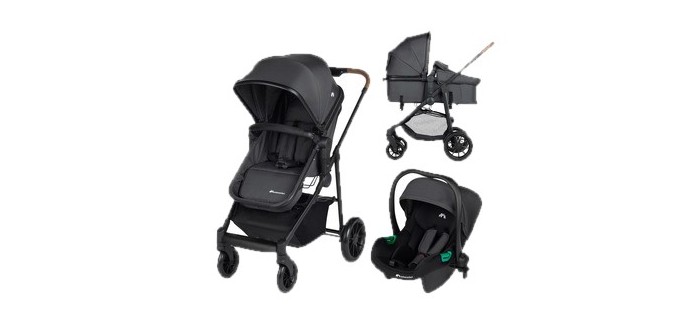 LIDL: BEBECONFORT Poussette Haze Trio 3-en-1 - Nacelle, siège auto R129 à 254,99€ (au lieu de 574,99€)