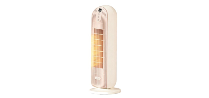 JoyBuy: Bear radiateur électrique portable 2000 W - oscillation 90°, minuterie 12 h à 29,81€