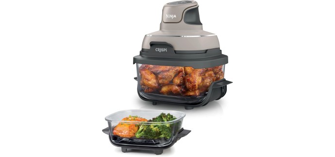 Amazon: Friteuse sans huile Ninja CRISPi FN101EUST - Airfryer 4 en 1, bols 3,8 & 1,4L à 99,99€