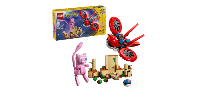 Amazon: LEGO 72161 Pokémon Recherche de Mew en Drone à 44,99€ (au lieu de 49,99€)