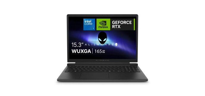 Amazon: PC Portable 15,3" Alienware 15 - Intel Core 7 240H, NVIDIA RTX 5060 à 1099€ (au lieu de 1449€)