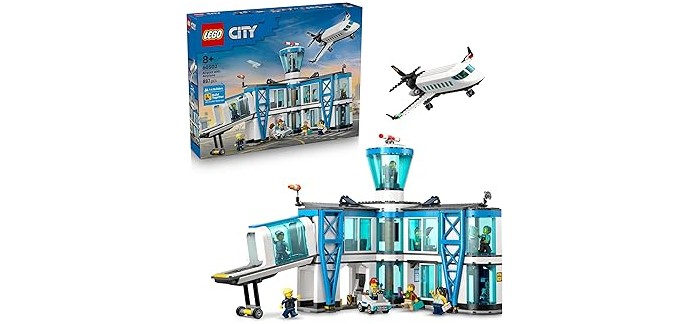 Amazon: LEGO® City L’Aéroport et l’Avion (60502) à 62,87€ (au lieu de 99,99€)