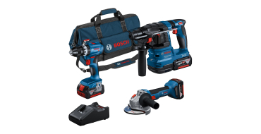 Amazon: Kit Bosch Professional 18V - Perceuse GSB 18V-45, perforateur GBH 18V-22, meuleuse GWS 18V-8, 3 batt