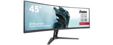 Amazon: Ecran PC Incurvé 44.5" Iiyama GCB4580DQSN-B1 G-Master Red Eagle - 5K, 5120x1440 @165Hz, 0.8ms, 450cd
