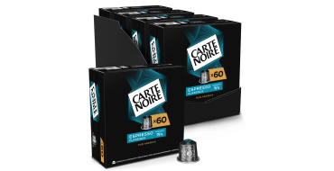 Amazon: Lot de 240 capsules de café Carte noire Espresso Classique N°7, Compatible Nespresso à 49,50€ (au li