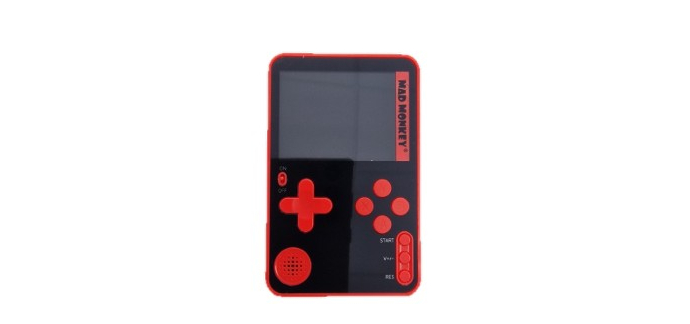 LIDL: MAD MONKEY Console portable retro - 300 jeux 8 bits, batterie 200 mAh à 24,99€ (au lieu de 35,99€)