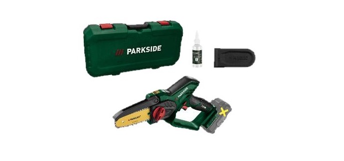 LIDL: PARKSIDE Mini-tronçonneuse à bois sans fil 20V - Édition 30 ans à 29,99€ (au lieu de 39,99€)