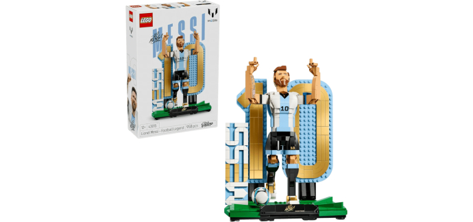Carrefour: LEGO 43015 Lionel Messi Légende du Foot à 50,99€ (au lieu de 79,99€)