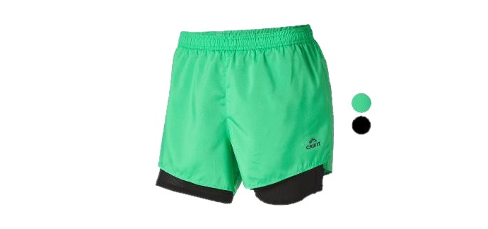 LIDL: CRIVIT Short technique 2 en 1 homme à 5,99€ (au lieu de 9,99€)