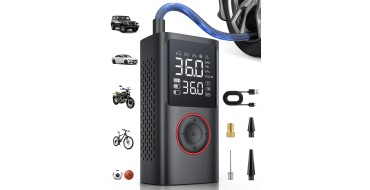 Amazon: Gonfleur pneus voiture sans fil Powools - 150 PSI, compact 8,9x4,8x13,8cm à 21,99€