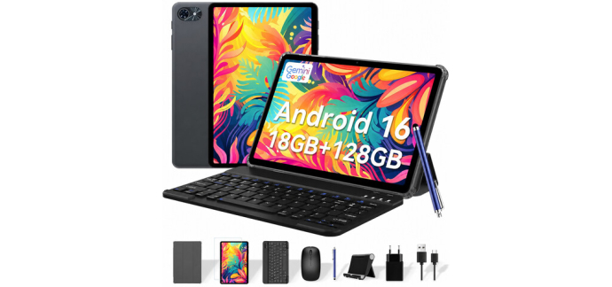 JoyBuy: Tablette TABWEE T80 - 10 pouces, 6 Go+128 Go, Android 15, 6000 mAh à 95,99€ (au lieu de 159,99€)