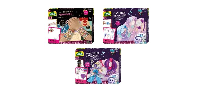 LIDL: LENA Coffret créatif enfant - Bracelets, serre-têtes, chouchous à 6,99€ (au lieu de 9,99€)