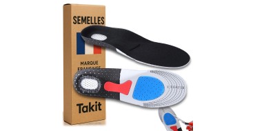 Amazon: Semelles de confort Takit avec coussinet gel amortissant - Taille 35-40 ou 40-44 à 6,99€