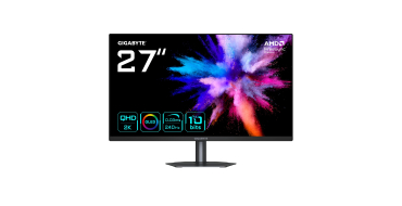 Amazon: Moniteur Gaming 27" Gigabyte GO27Q24 - OLED 2K QHD, 240Hz à 299€ (au lieu de 385€)