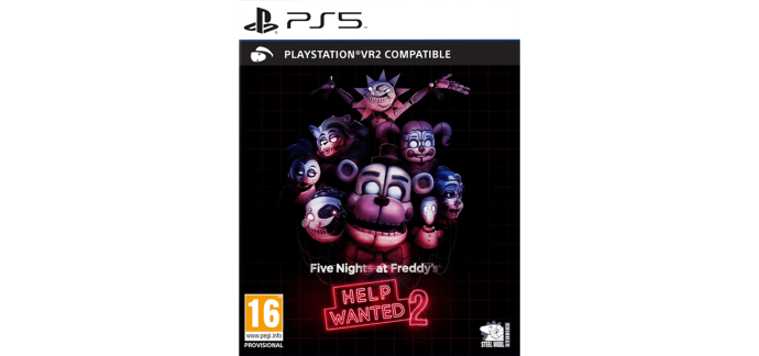 Amazon: F.N.A.F. Help Wanted 2 (PS5 Dématérialisé) à 19,99€ (au lieu de 39,99€)