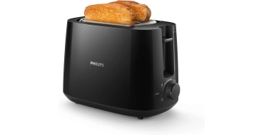 Amazon: Grille-Pain Philips HD2581/00 - 2 Fentes, 8 Réglages, Noir, 830W à 18,99€