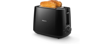 Amazon: Grille-Pain Philips HD2581/00 - 2 Fentes, 8 Réglages, Noir, 830W à 18,99€